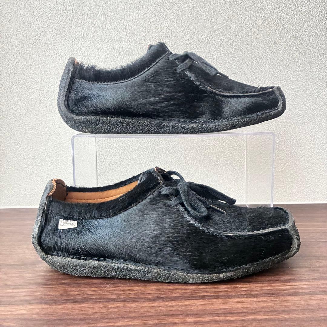 希少✨美品✨Clarks Originals ナタリー ハラコ 黒 23.5cm