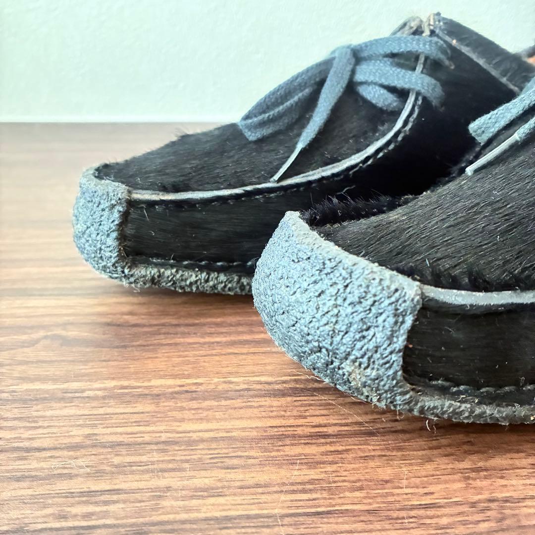 希少✨美品✨Clarks Originals ナタリー ハラコ 黒 23.5cm