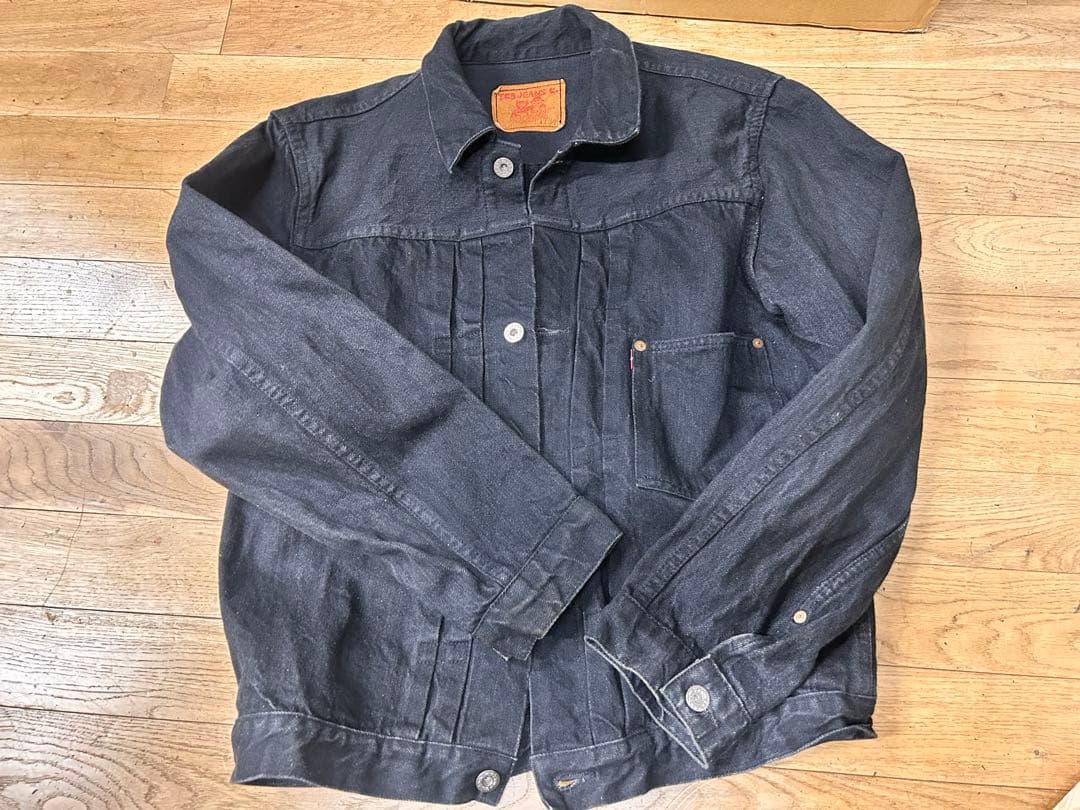 TCB ジーンズS40's デニムジャケット　BK ブラック　大戦　44