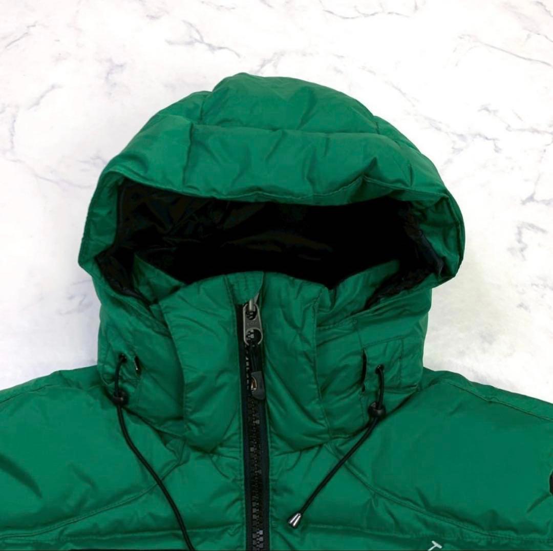 ポロラルフローレン ダウンベスト ビッグポニー 星条旗ワッペン 緑 S