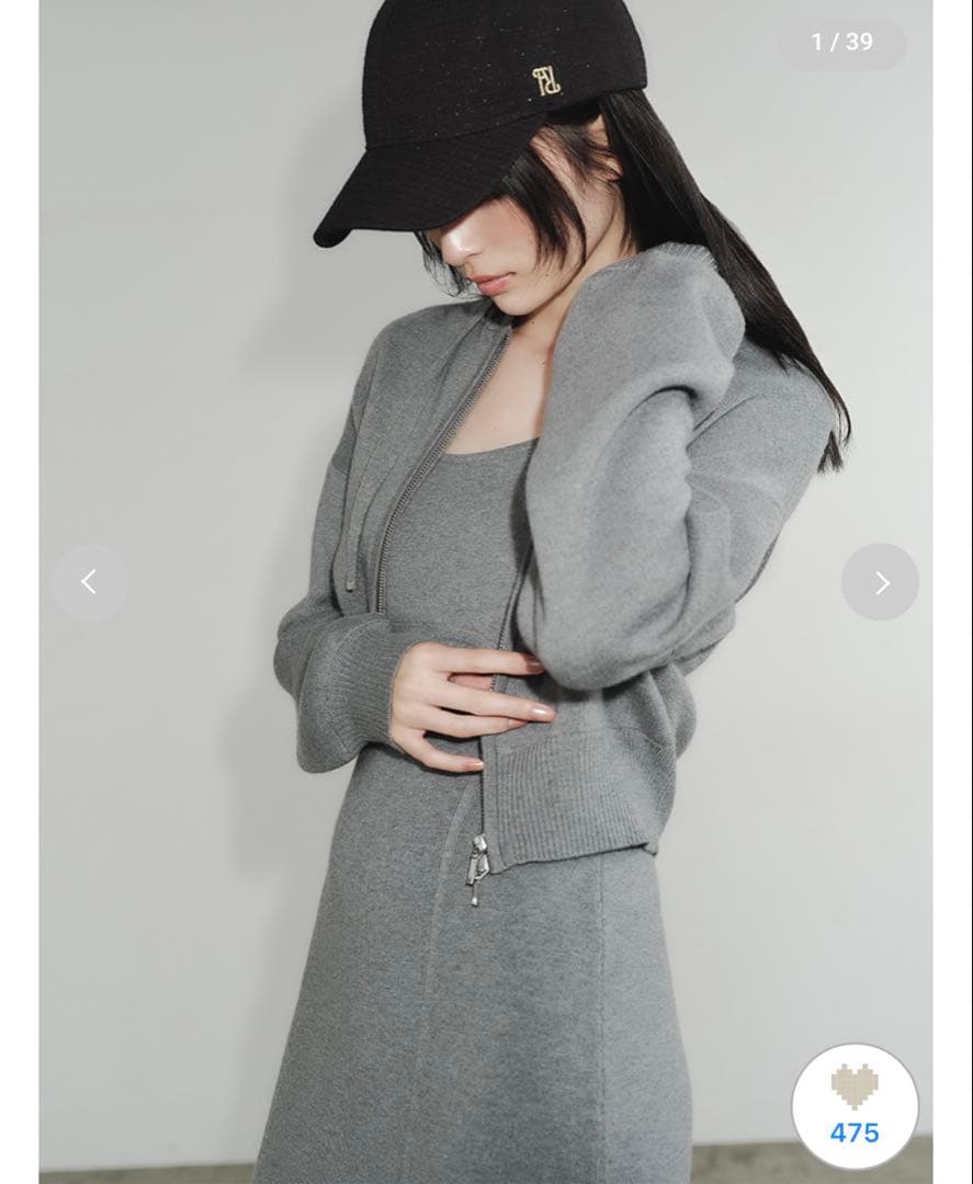 FRAY I.D♡ジップパーカ&キャミワンピースセット