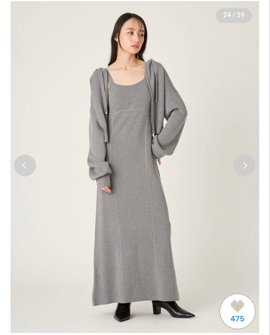 FRAY I.D♡ジップパーカ&キャミワンピースセット