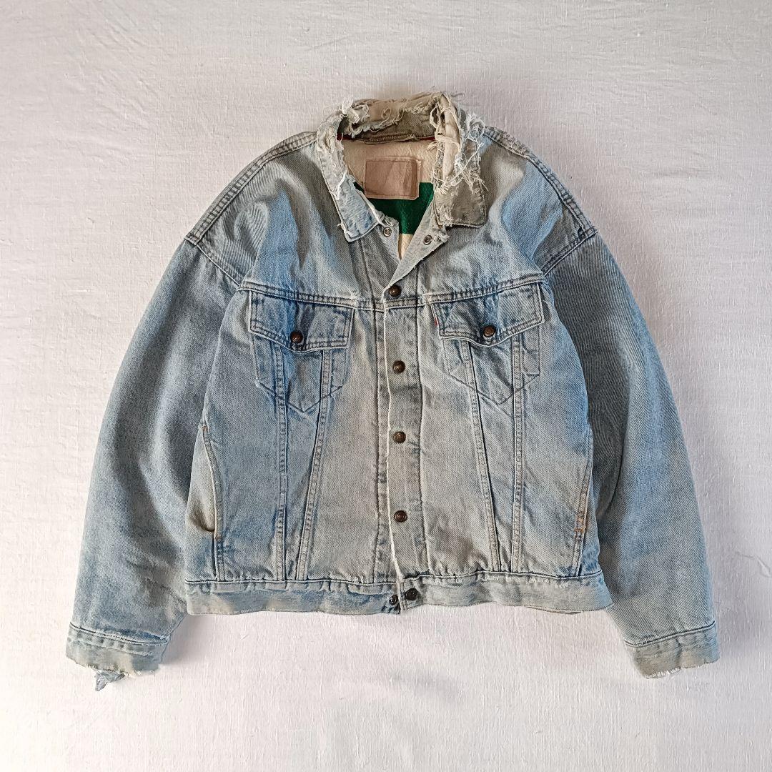 90s USA製 Levi's リバーシブル ブランケット トラッカージャケット
