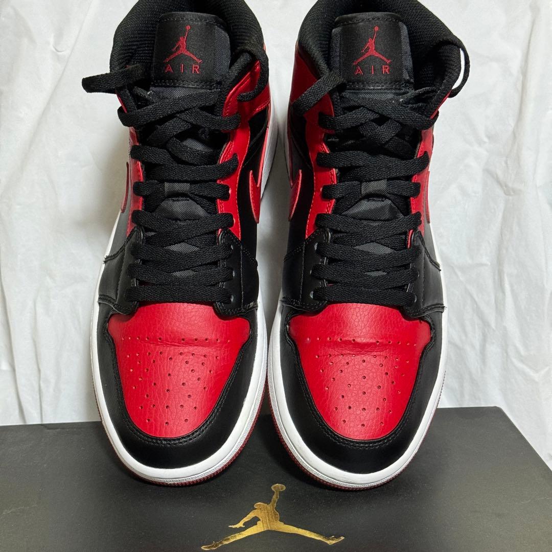 シューズ(男性用) NIKE AIR JORDAN 1 MID BRED 27CM