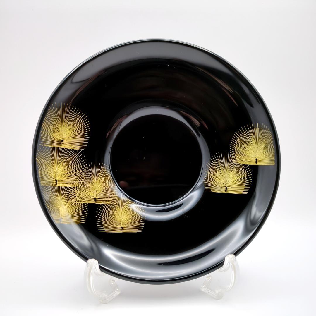 輪島塗 茶托 五島屋謹製 角野岩次 監修 5客セット 共箱付 漆器 沈金