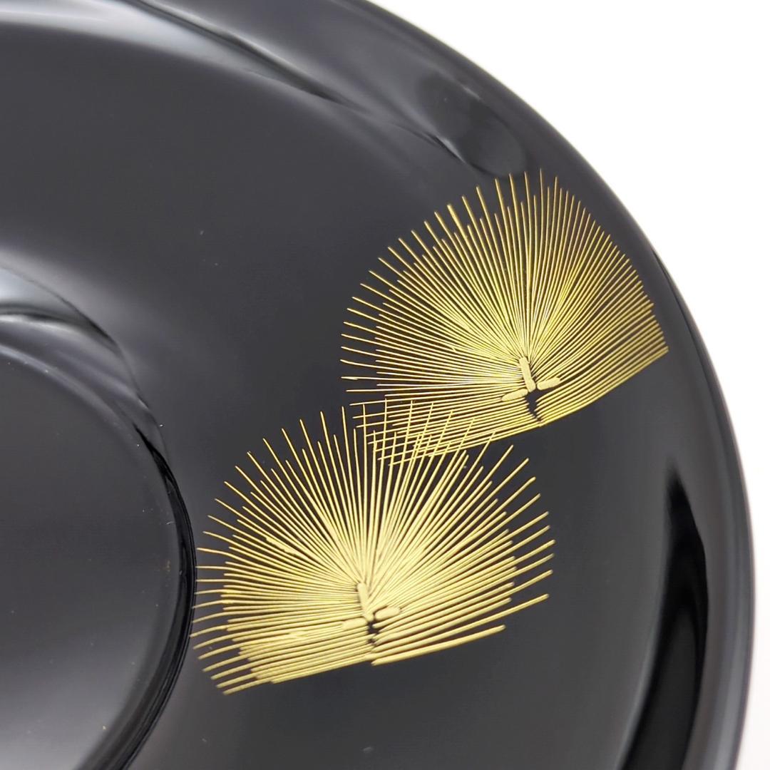 輪島塗 茶托 五島屋謹製 角野岩次 監修 5客セット 共箱付 漆器 沈金