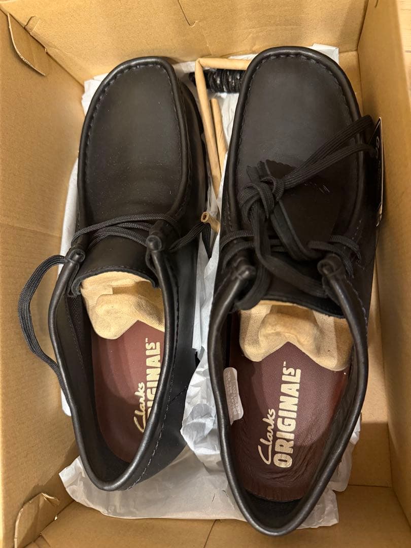 CLARKS ORIGINALS／WALLABEE GTX／UK7 カウレザー