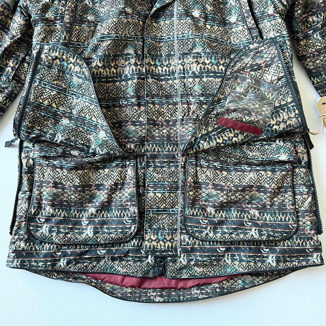 3227【新品】バートン　ジャケット タグ付き ノルディック柄　M ブラウン