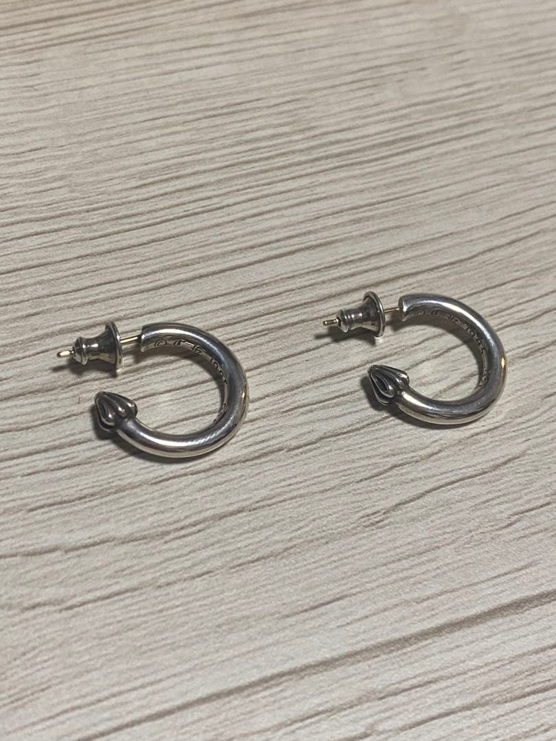 クロムハーツ　プレーンフープピアス(両耳用)