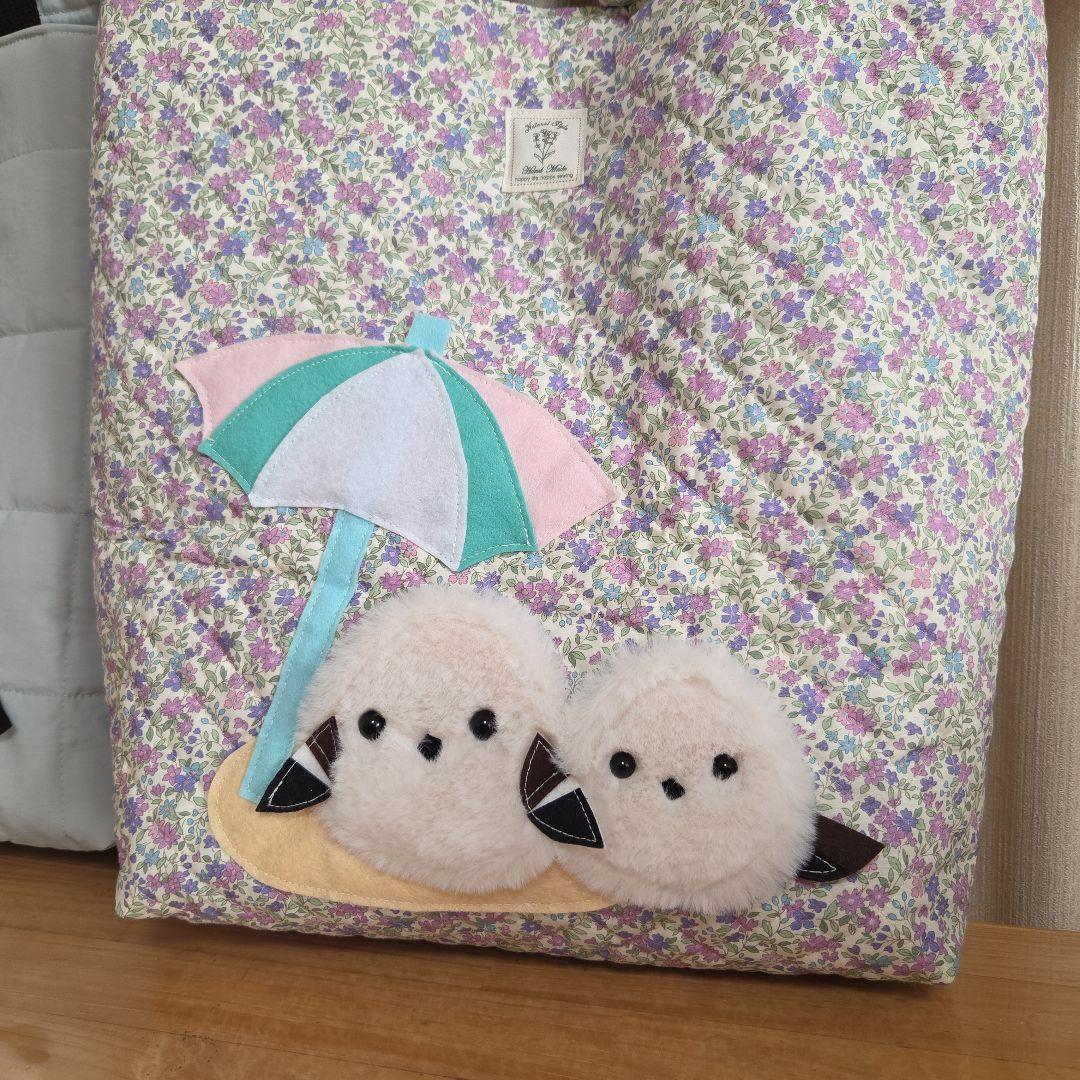 ●いちご●もふもふシマエナガ　ハンドメイド　肩がけ&ショルダー