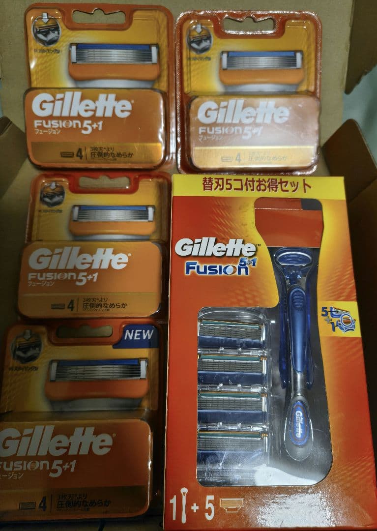 セール♡Gillette Fusion 5+1 替え刃セット 5枚刃 4箱セット