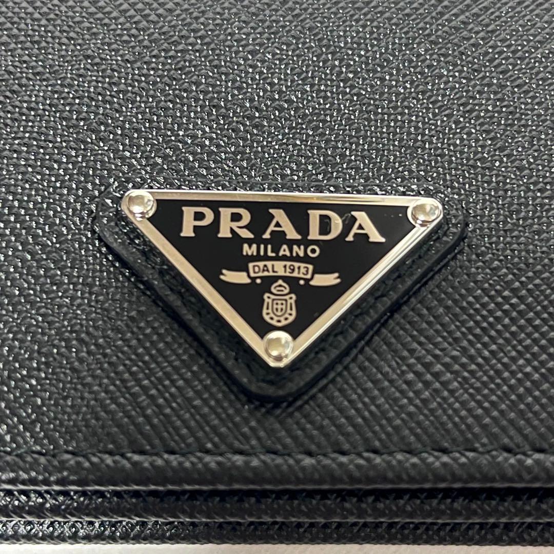 PRADA 名刺入れ 名刺ケース プラダ ブラック 1MC122 牛革