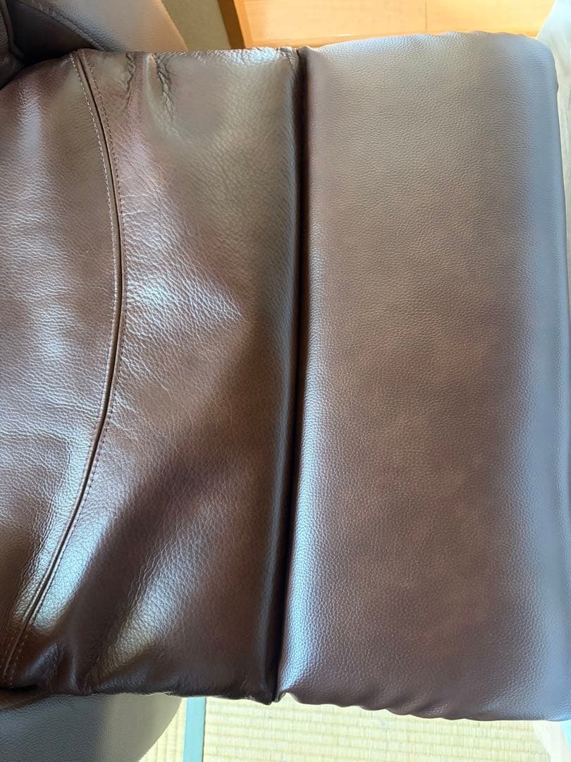 NITORI ニトリ リクライニングソファ 1人掛け レザー ブラウン