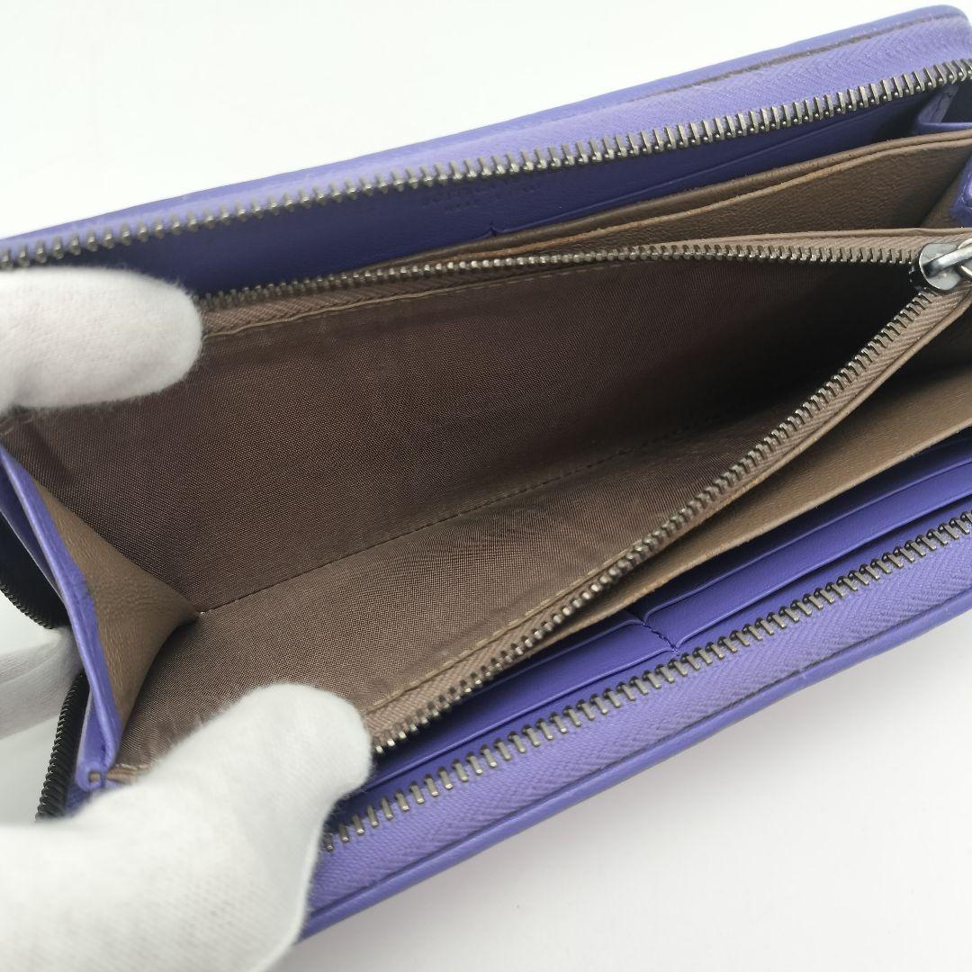 極美品✨ボッテガヴェネタ　長財布　ラウンドファスナー　レザー