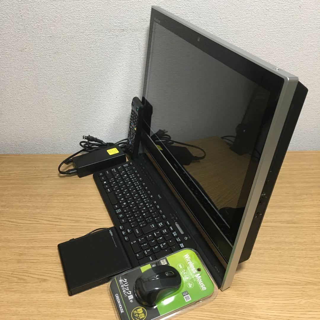 NEC 一体型 デスクトップ Win11 最強i7 新品SSD 地デジ 取説