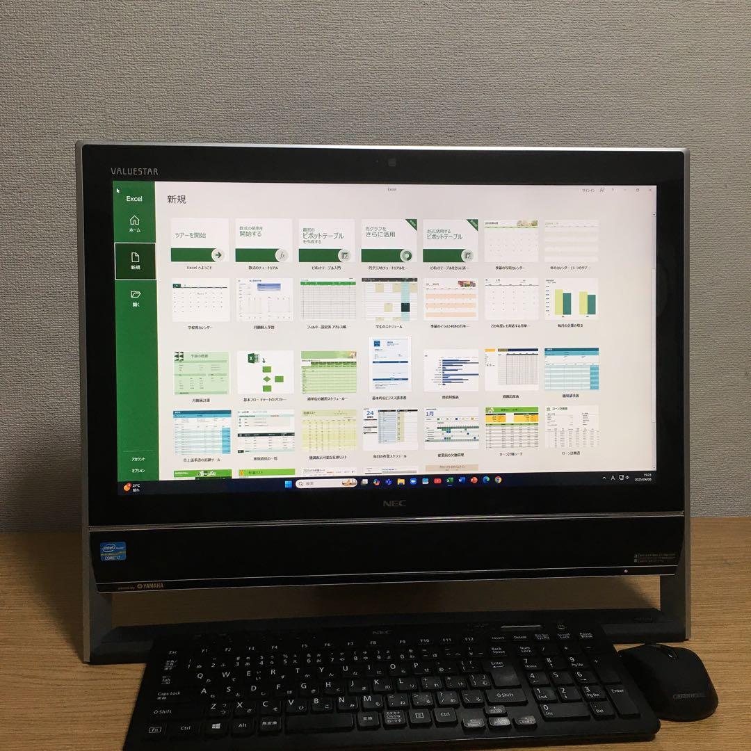 NEC 一体型 デスクトップ Win11 最強i7 新品SSD 地デジ 取説