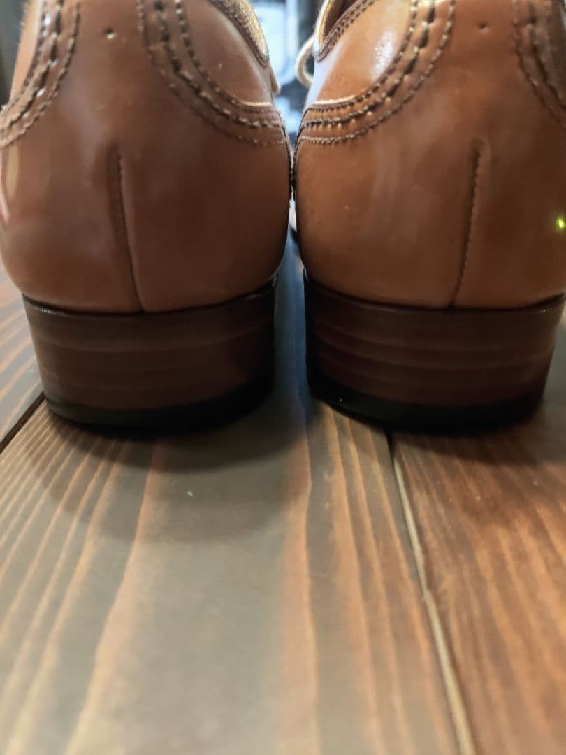 【美品】chausser ショセ コードバン プレーントゥ 短靴 25.5cm