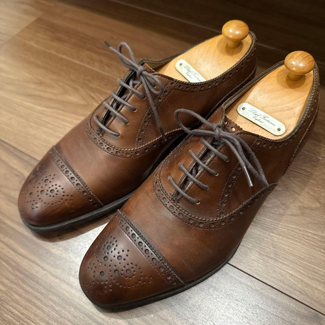 aさん/ブラウンレザー ドレスシューズ ウィングチップ
