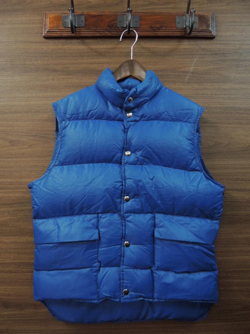 70S VINTAGE L.L.Bean筆記体タグ フルスナップ ダウンベスト