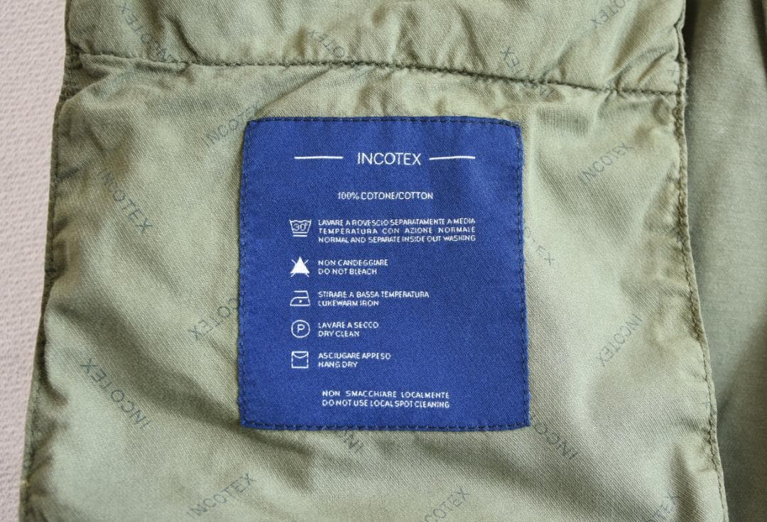 INCOTEX（インコテックス）ユーズド加工が施されたカーゴパンツ size46