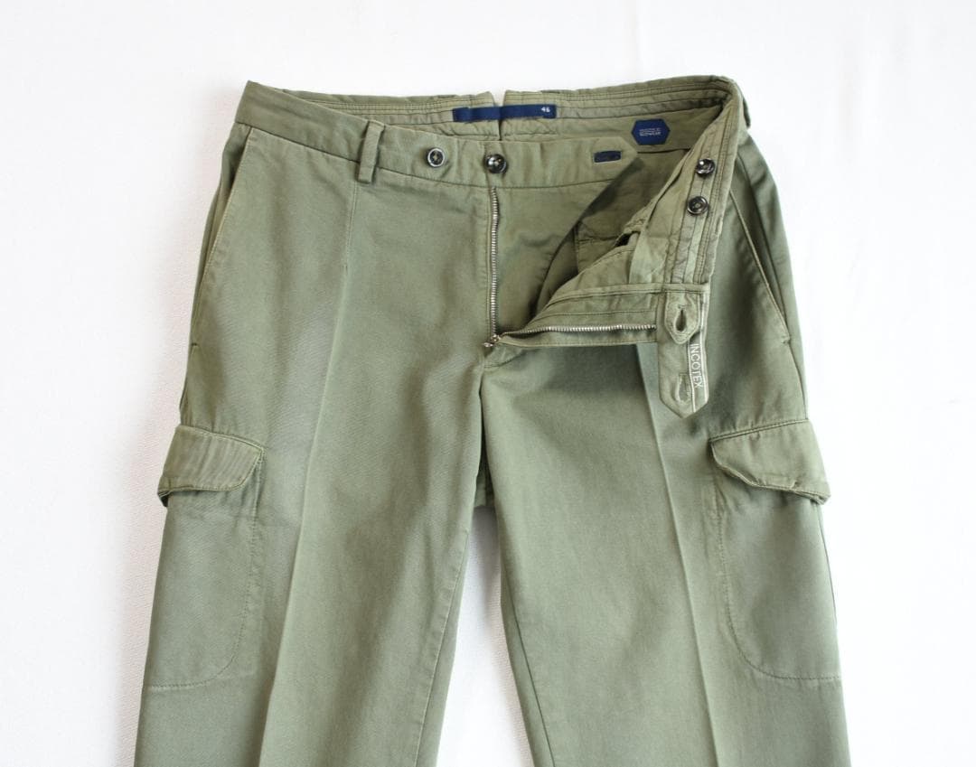 INCOTEX（インコテックス）ユーズド加工が施されたカーゴパンツ size46