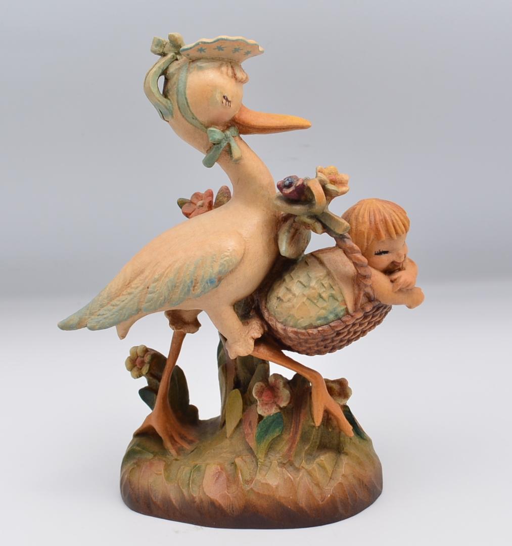 愛らしい到着　アンリ　ANRI　木彫り人形　イタリア　高さ16ｃｍ　ヴィンテージ