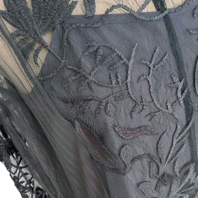 美品✨️niana　エスニックサイドプリーツドレス 　Lサイズ　グリーン