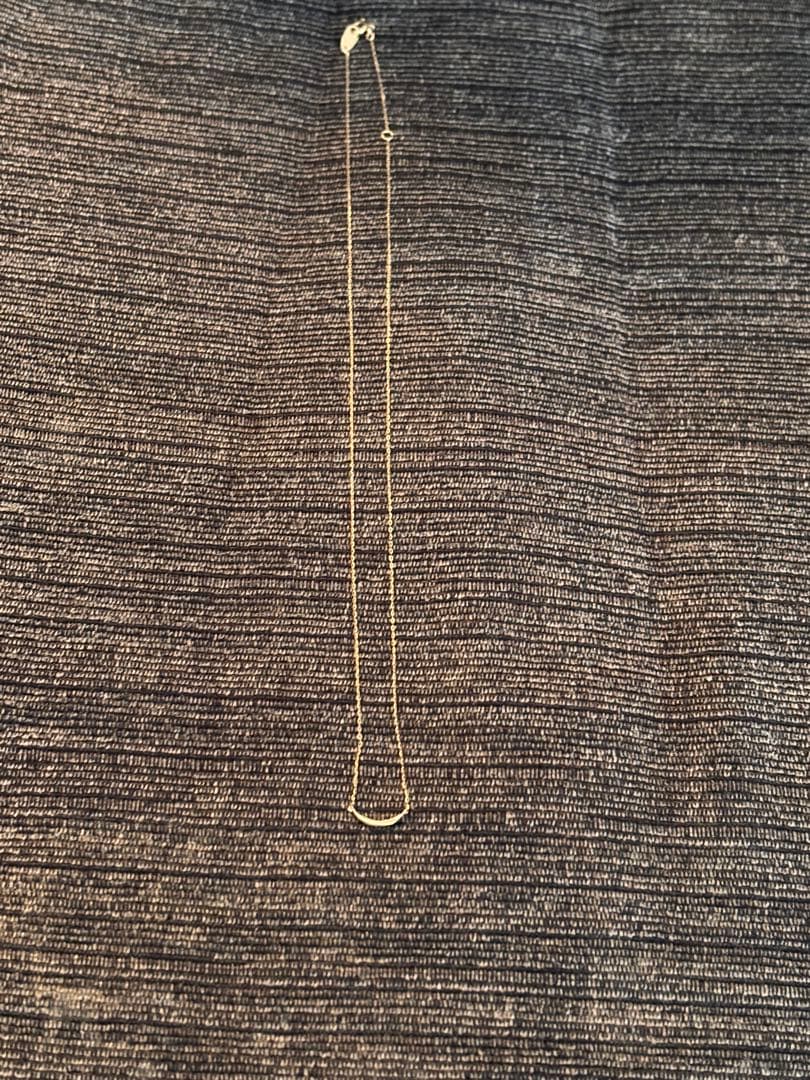 ete カーブ型ペンダント ネックレス 約45cm