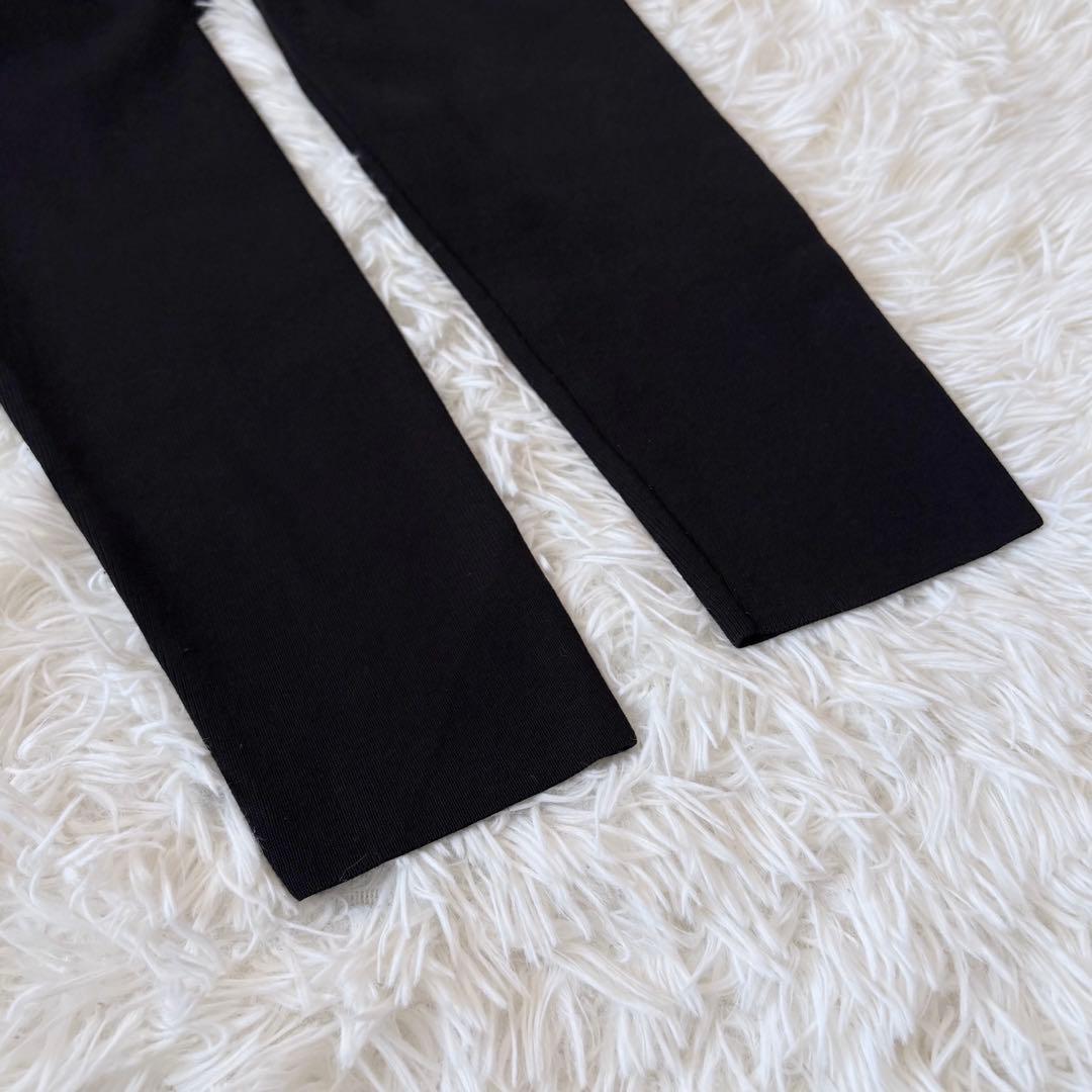 ADORE アドーア ロングワンピース 異素材 プリーツ ニット ブラック 38