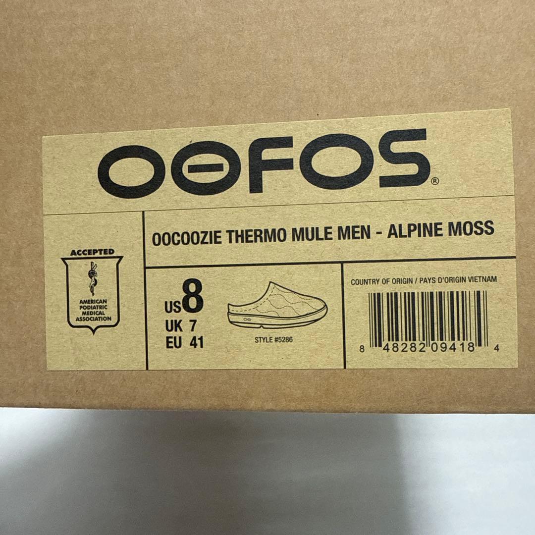 靴 OOFOS / OOCOOZIE THERMO MULE MEN