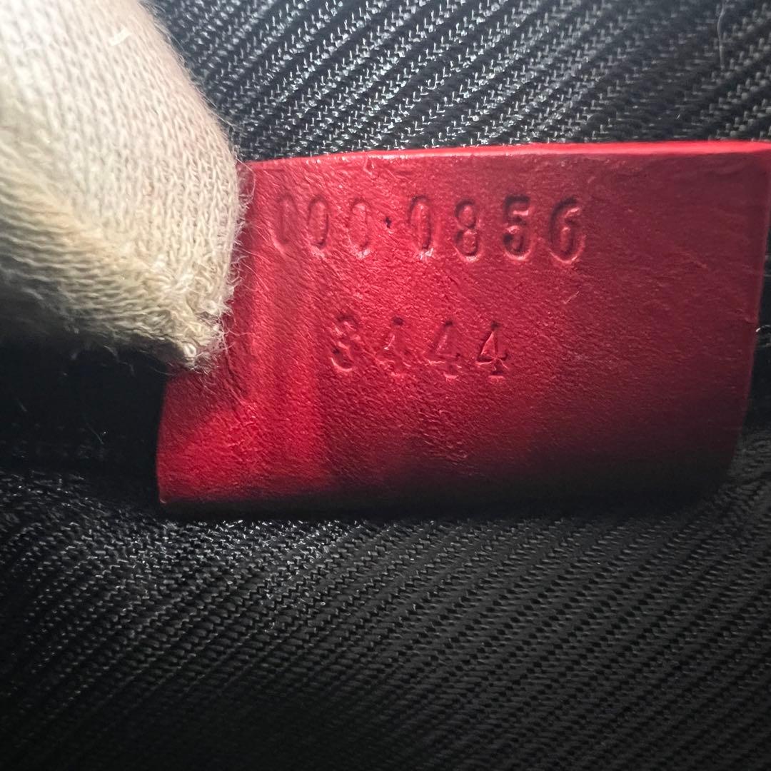 【極美品】 GUCCI GG柄 ハンドバッグ キャンバス レザー レッド