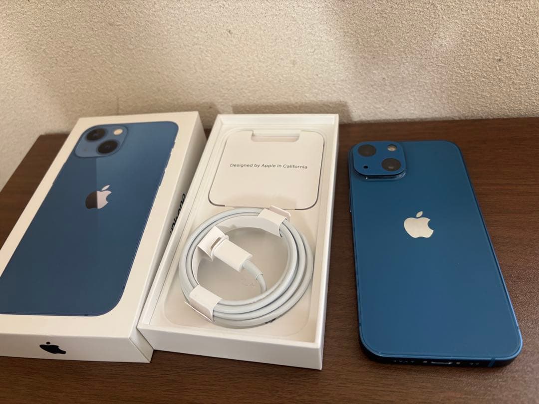 【美品】iPhone 13 mini ブルー 128GB 【SIMフリー】