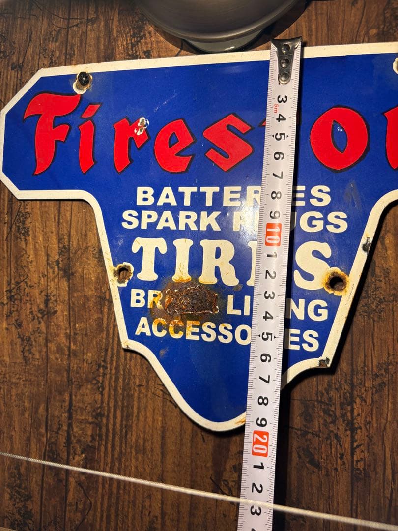 Firestone ヴィンテージ看板 50s〜60sアメリカ製