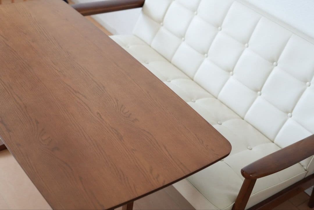 カリモク60+カフェテーブル　ウォールナット