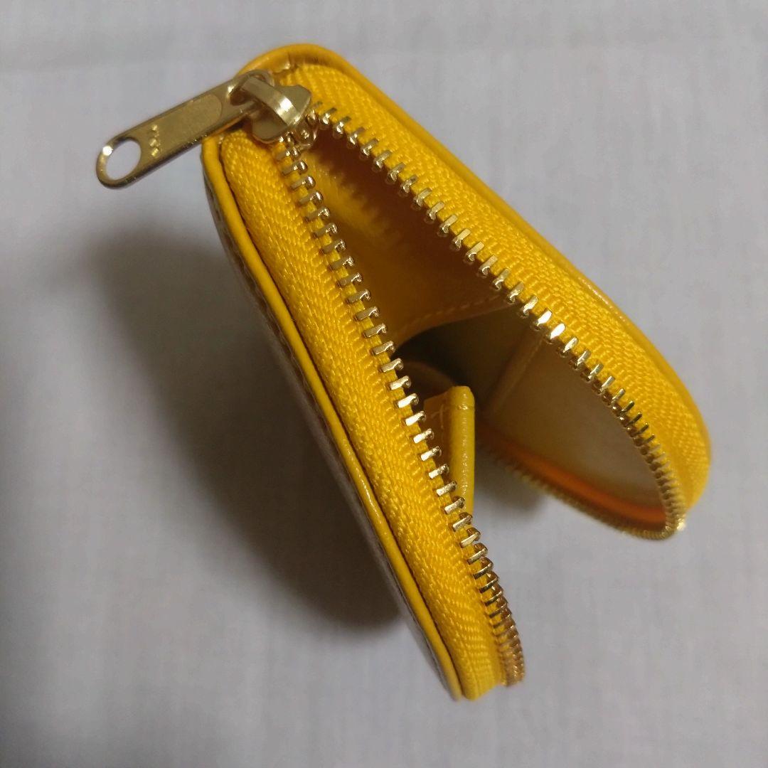 皇居　財布　小銭入　ケース 　黄色