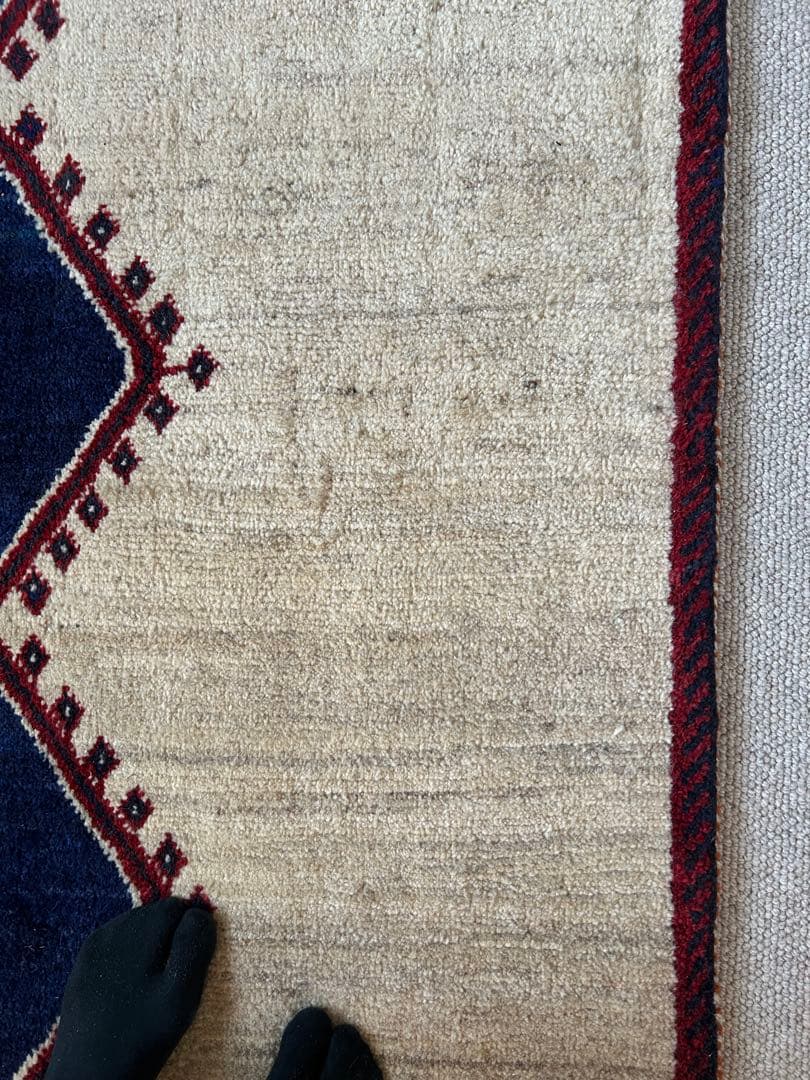 【値下げ中】トライバルラグ（ギャッベ に近い）119cm×155cm