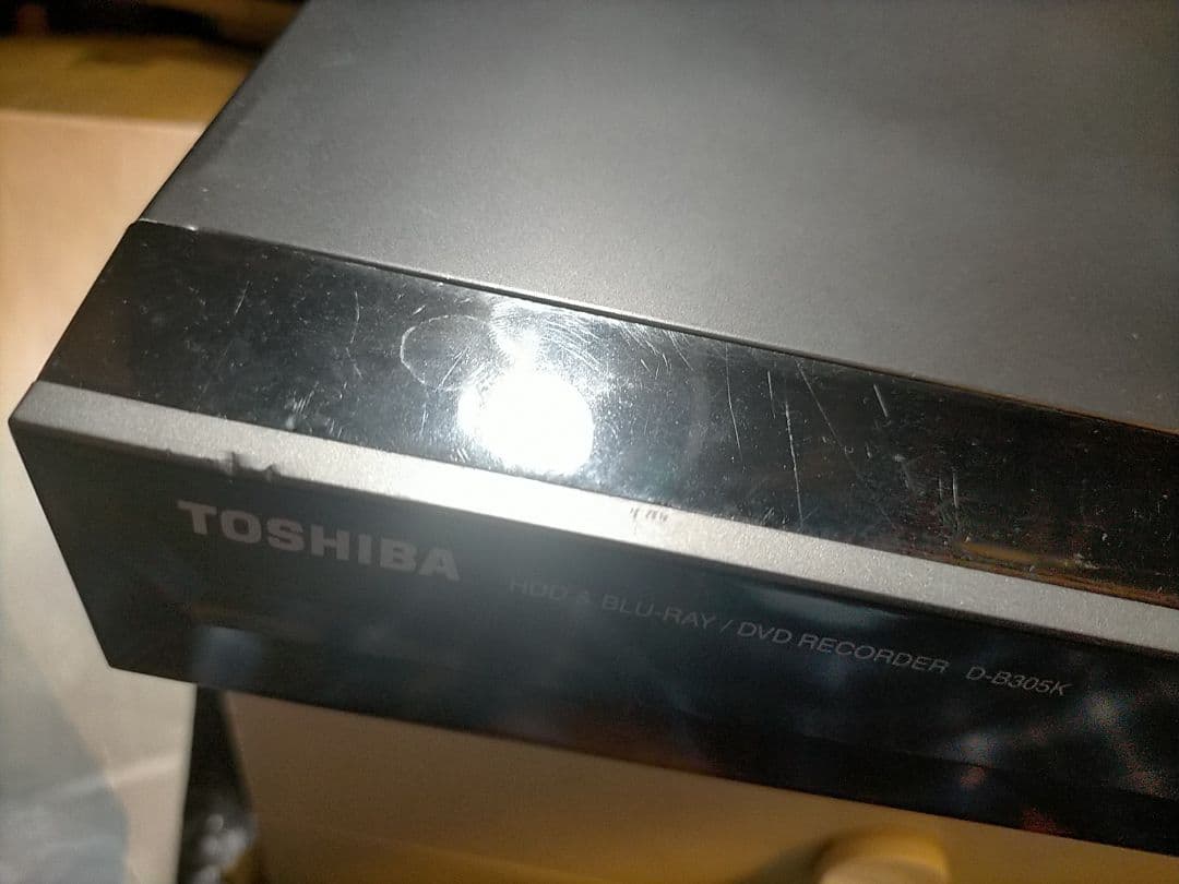 東芝HDD＆BLレコーダー　D-B305K・リモコン+HDMI付