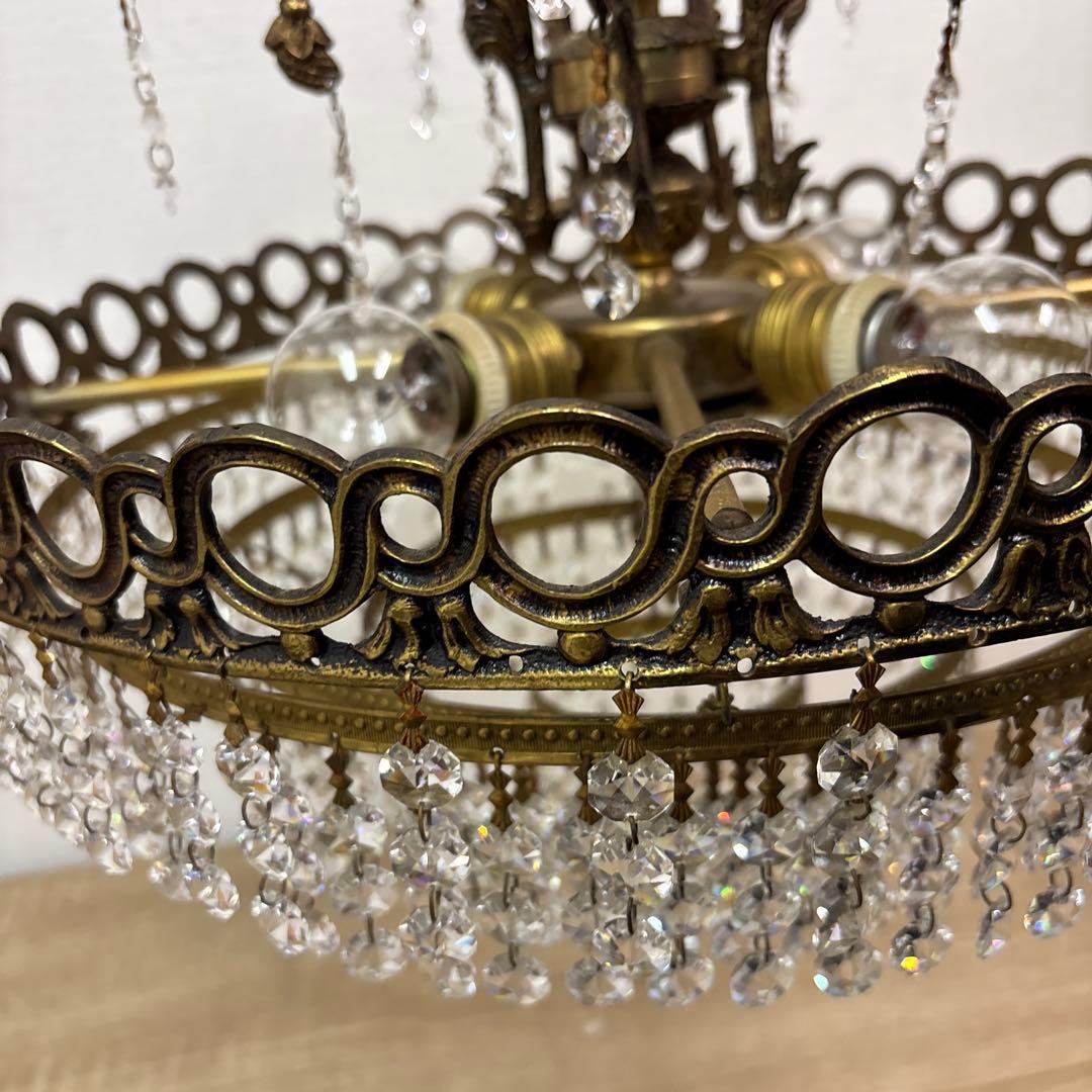 シャンデリア　4灯　レトロ