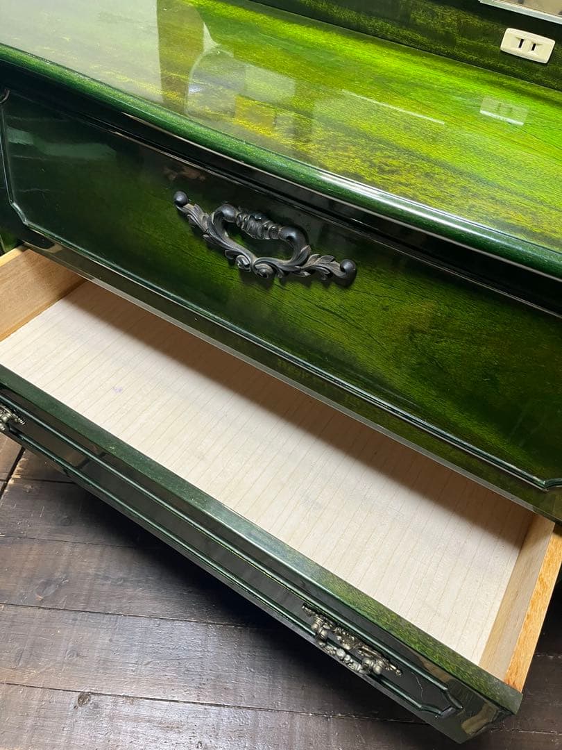 フランスミラー France mirror 希少アンティークグリーン 1点のみ