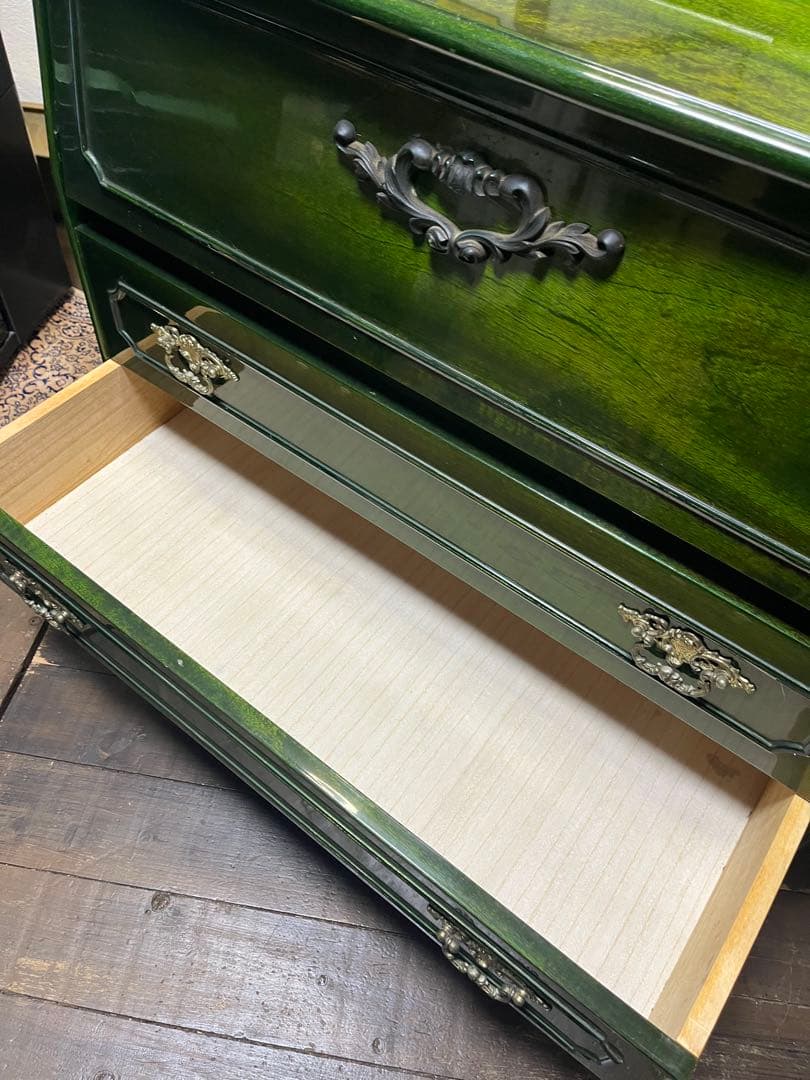 フランスミラー France mirror 希少アンティークグリーン 1点のみ