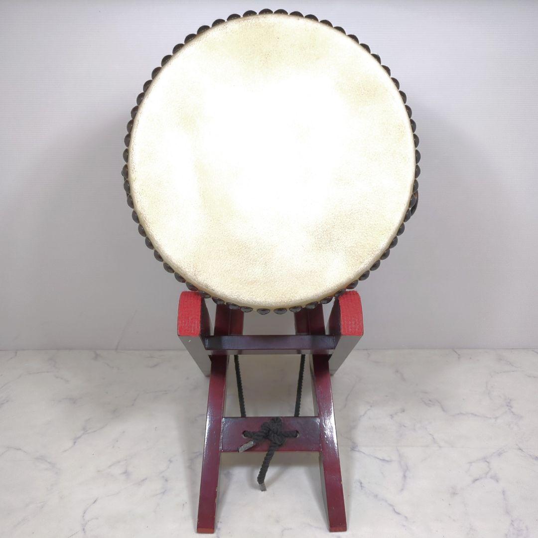 和太鼓 長胴 一尺 撥 台付き