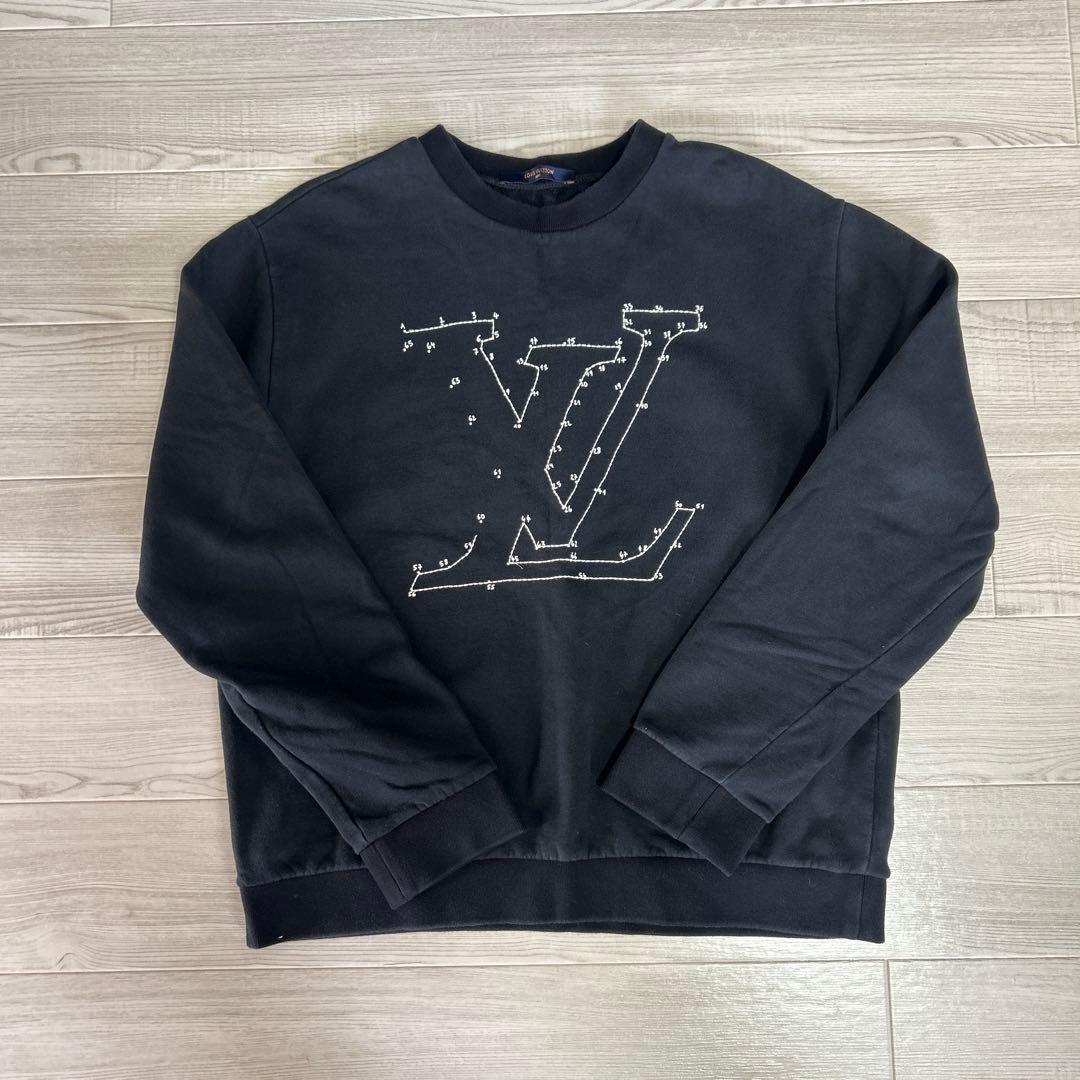 KENTO.N LOUIS VUITTON ブラック トレーナー