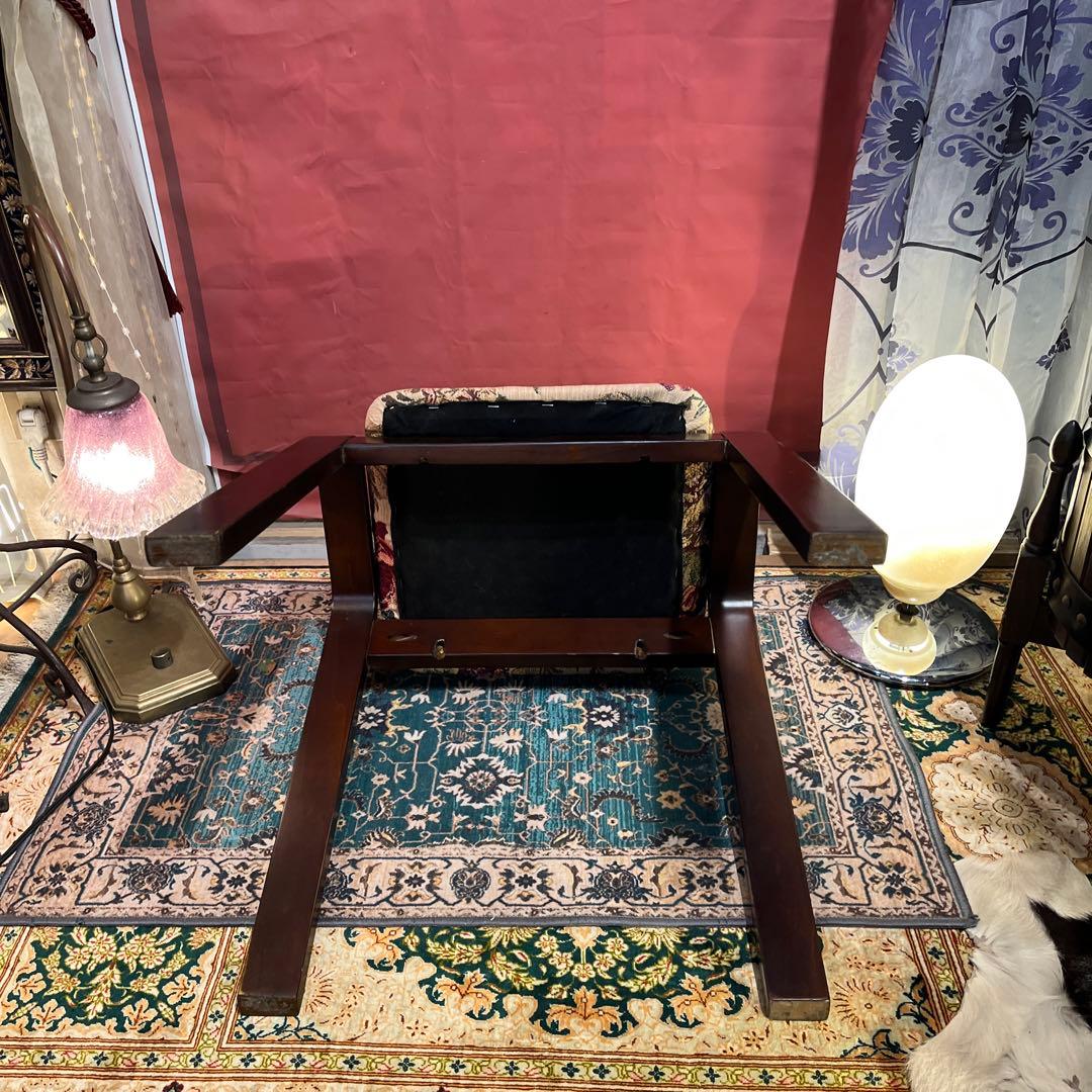 ２脚セット　美品　クラッシックファブリック　エレガントスツール