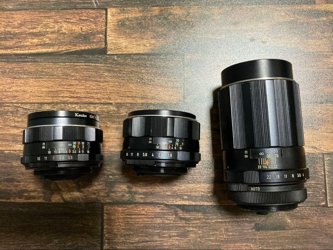 Super-Multi-Coated TAKUMAR 3本(M42マウント)