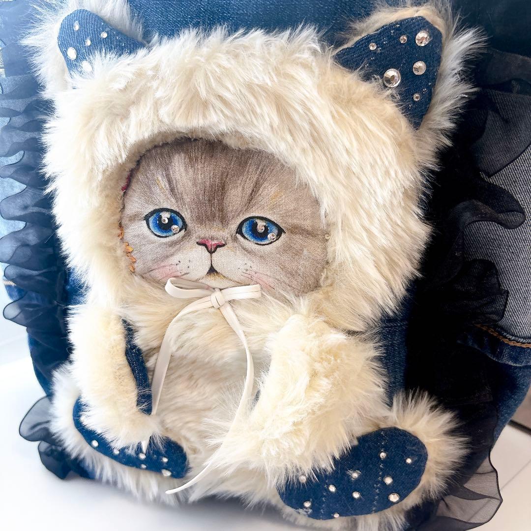 ち*こ様 コヤンイサムチョン　ハンドメイド　トートバッグ　ルミちゃん　デニム