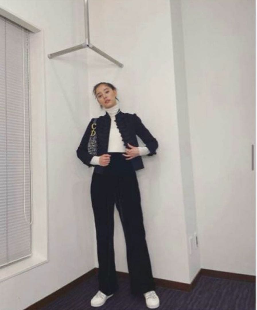 CLANE 田中みな実 COLOR LINE VELOR PANTS