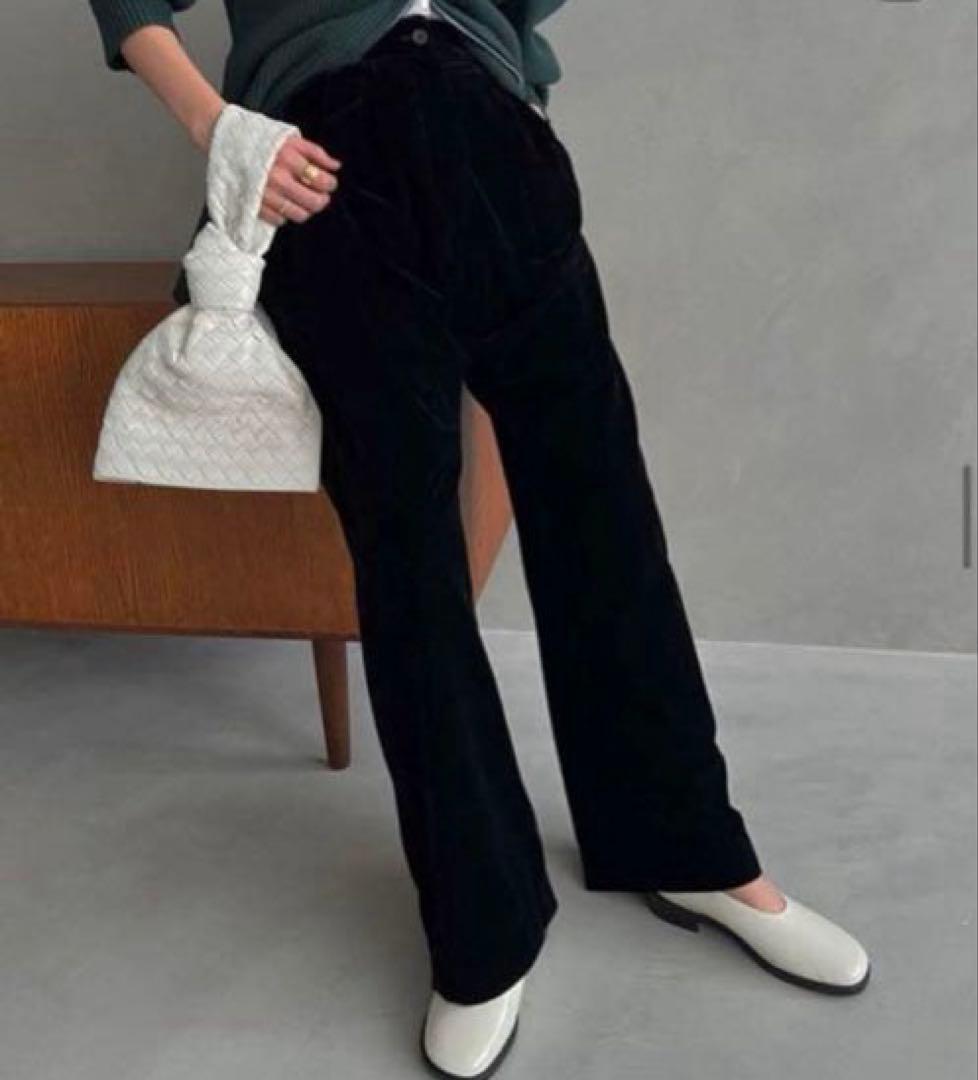 CLANE 田中みな実 COLOR LINE VELOR PANTS