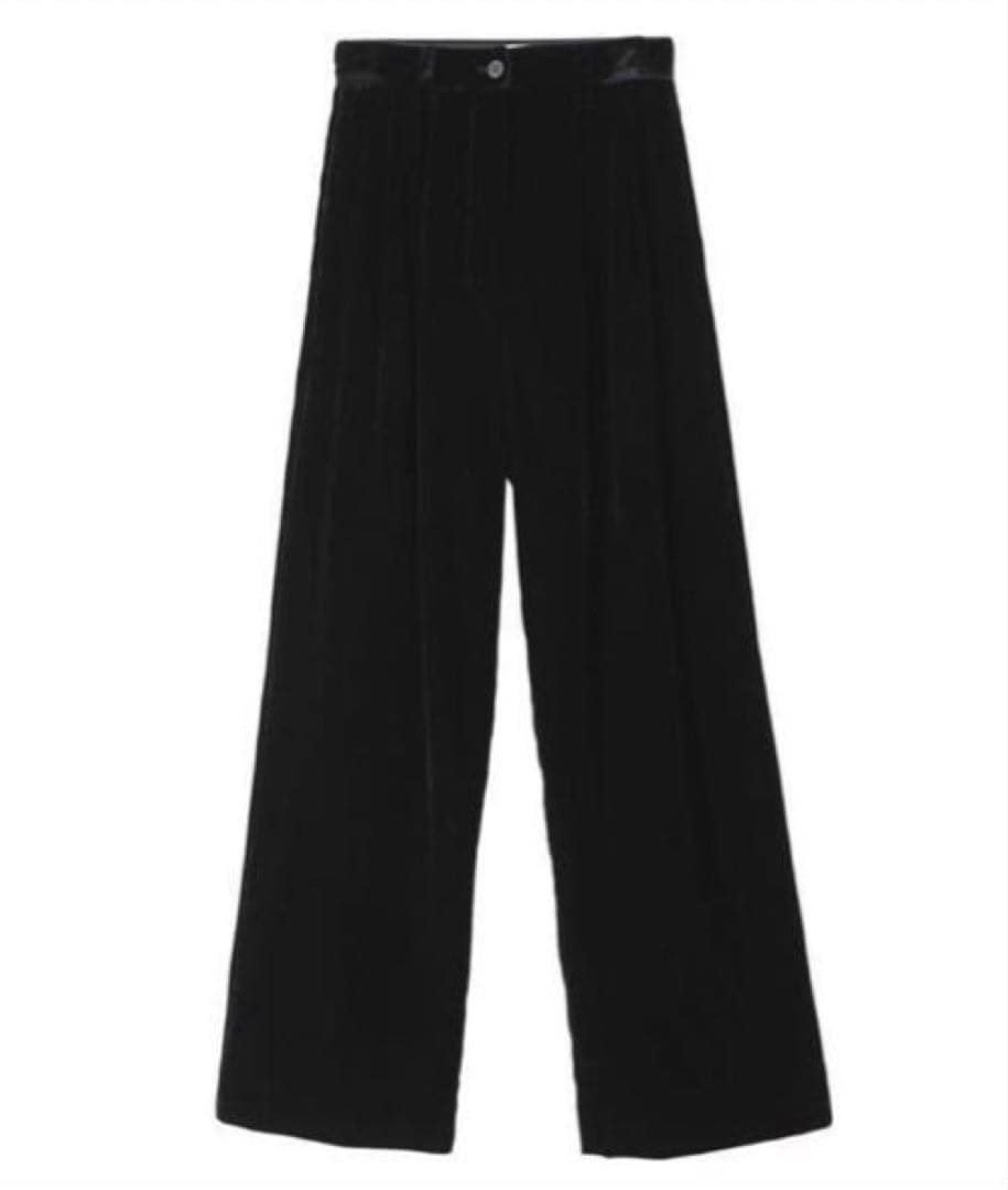 CLANE 田中みな実 COLOR LINE VELOR PANTS