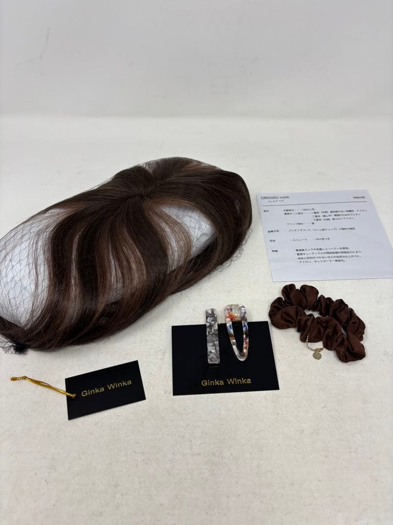 A931 ギンカウィンカ ドレスドヘアー ヘアピース 前髪ウィッグ