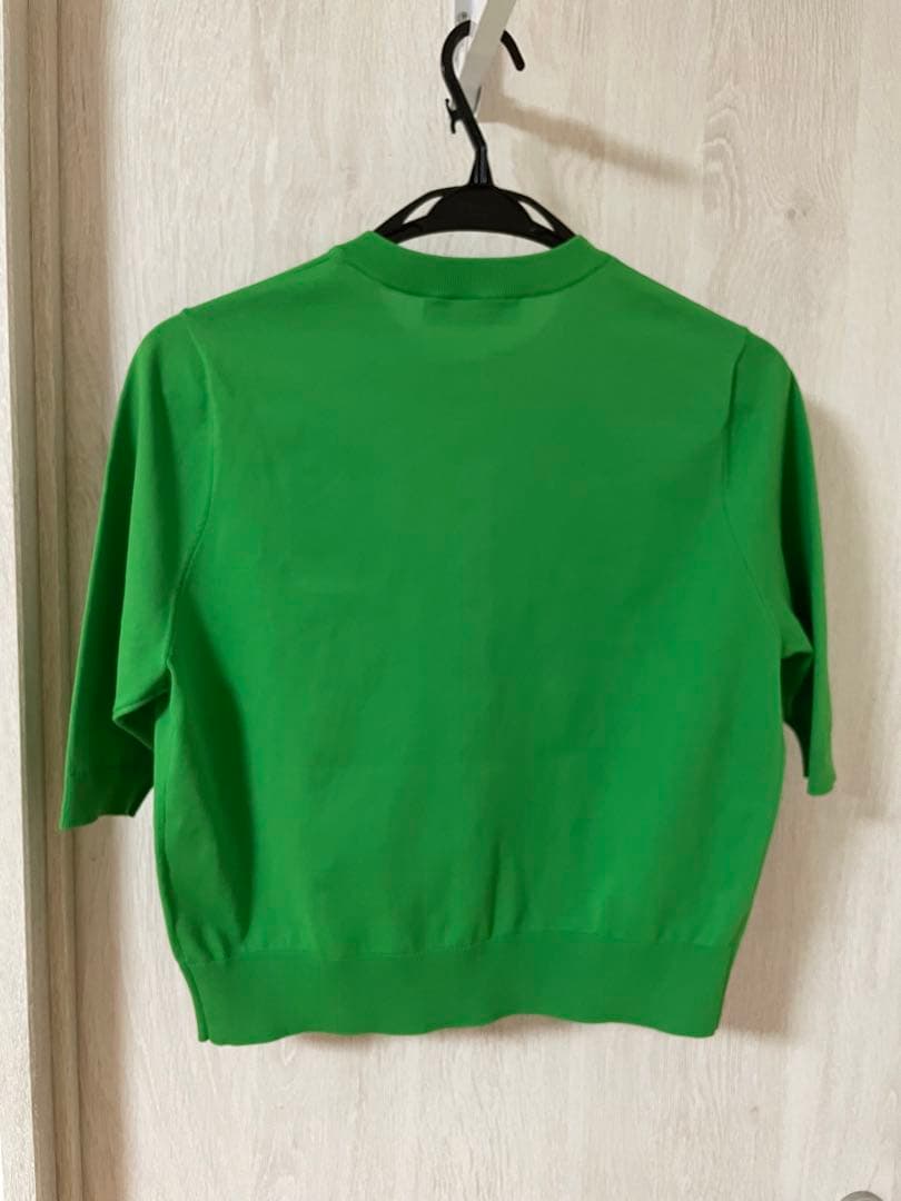 【未着用】CABaN/半袖カーディガン/グリーン/サイズS